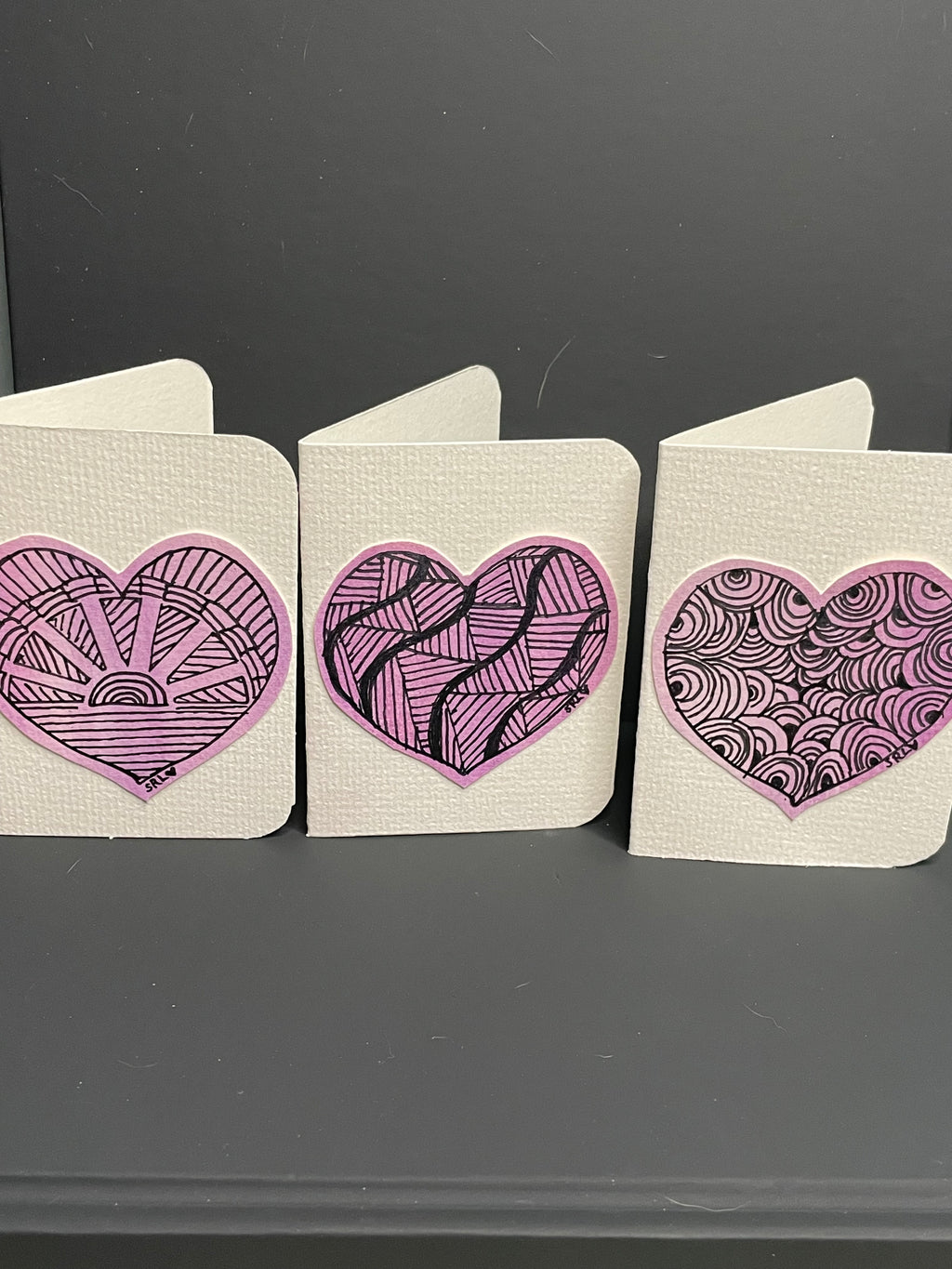 Mini heart cards