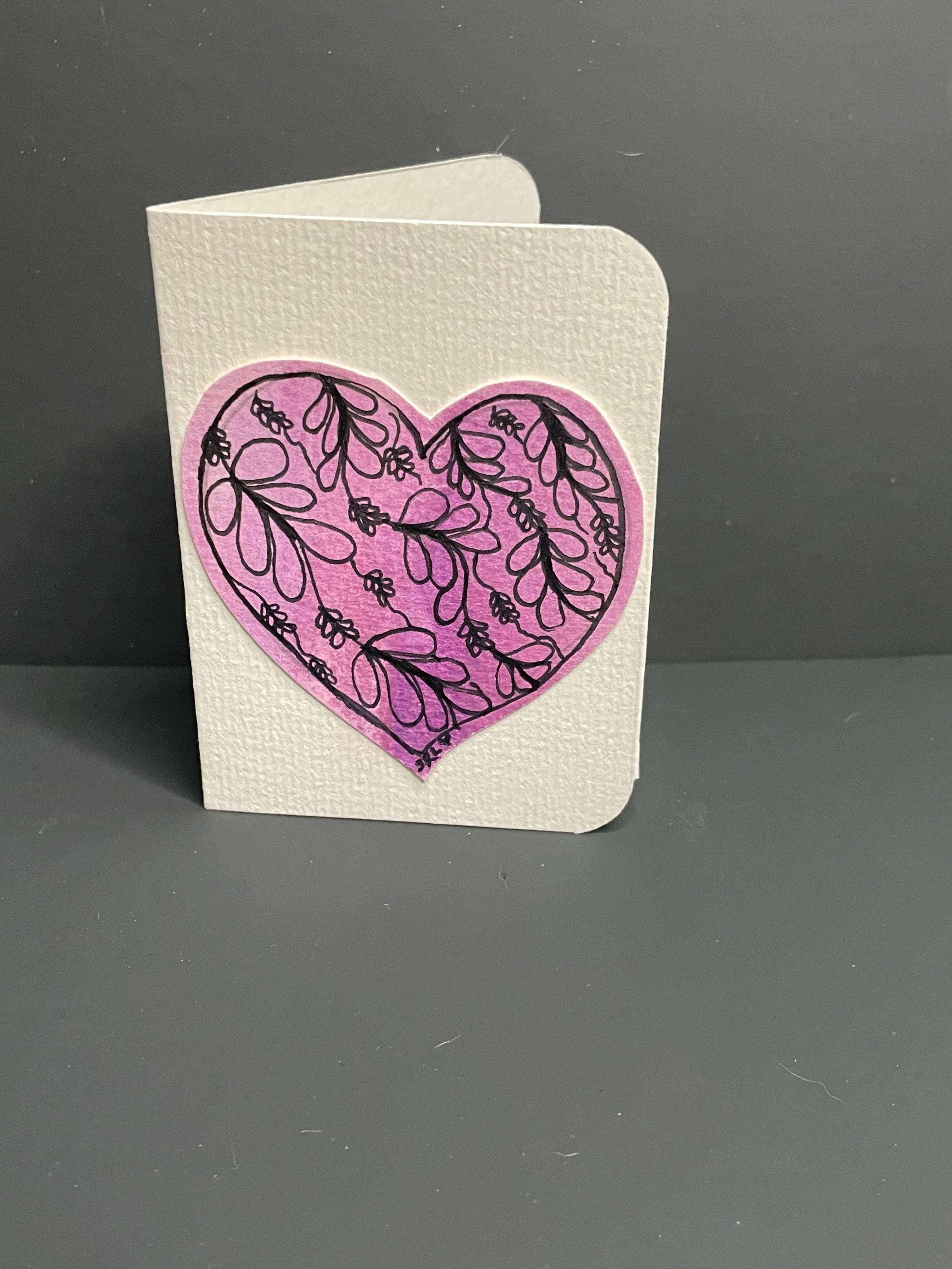 Mini heart cards