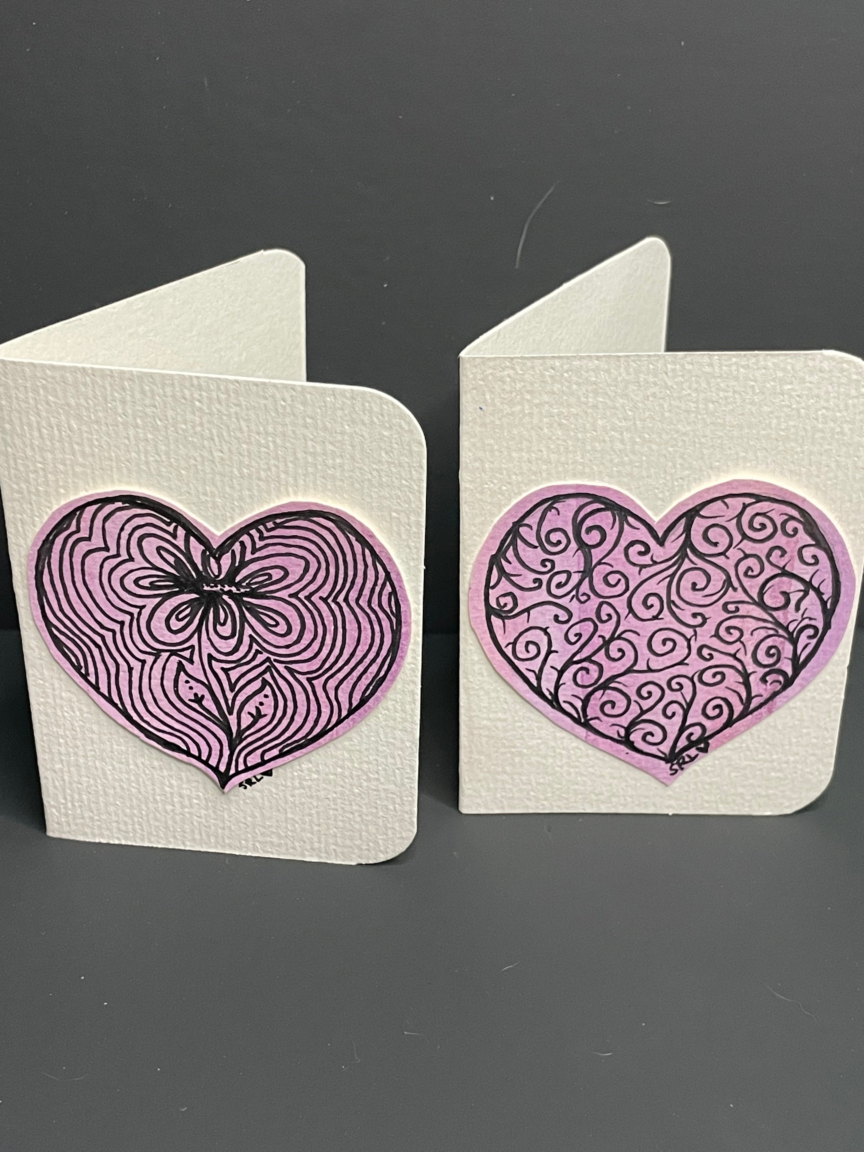 Mini heart cards
